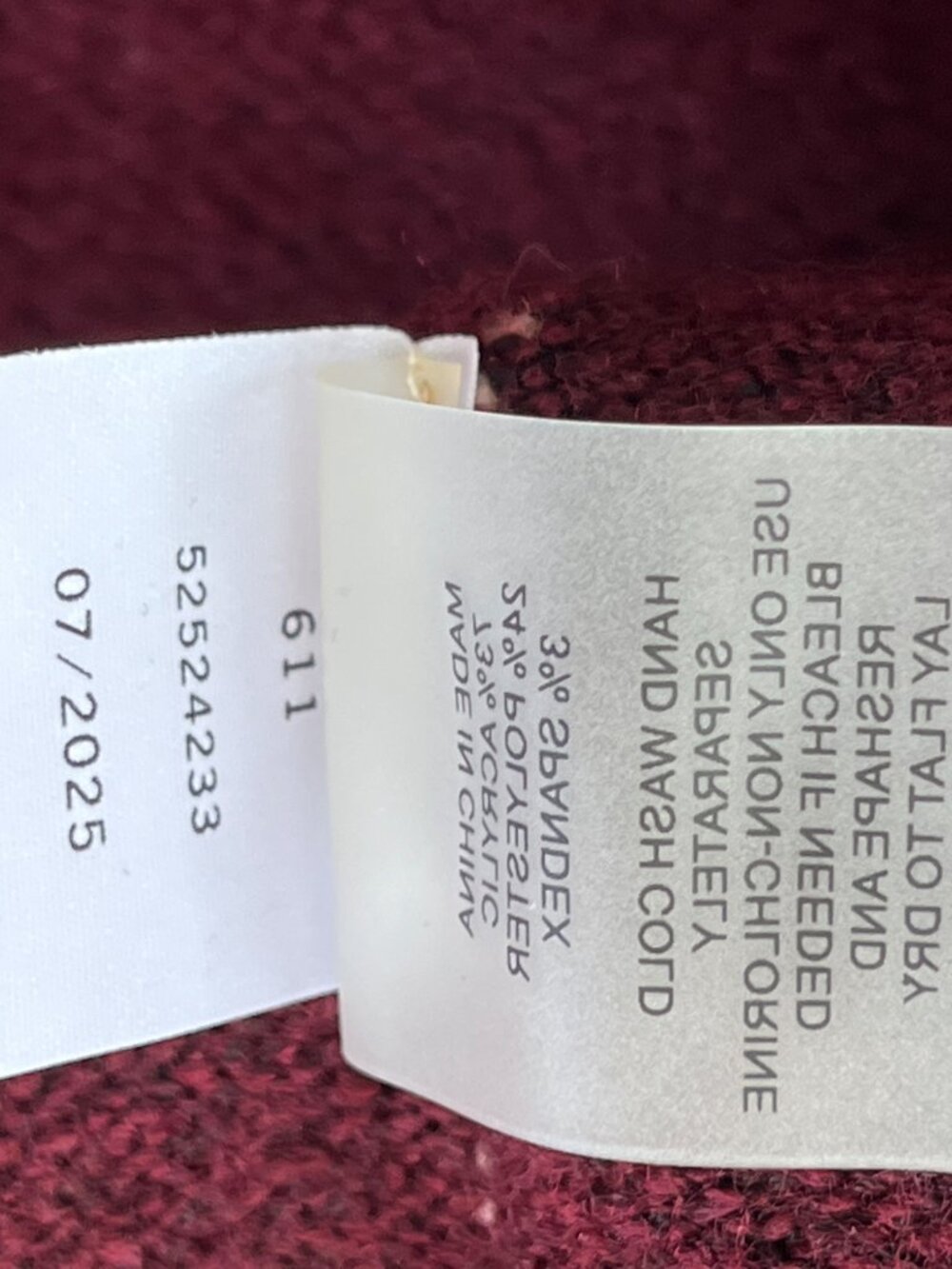 Vince Camuto V-Neck Sweater Pants Lounge Set XL Burgundy - Picture 15 of 16